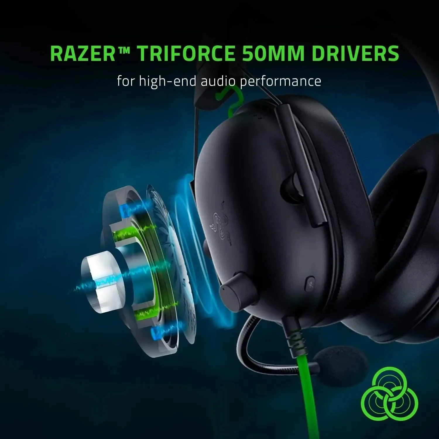 Razer BlackShark V2 X Wired Esports Headset Advanced Passive Noise Cancellation, 7.1 Surround Sound, Hyperclear Cardioid Mic - Image 2