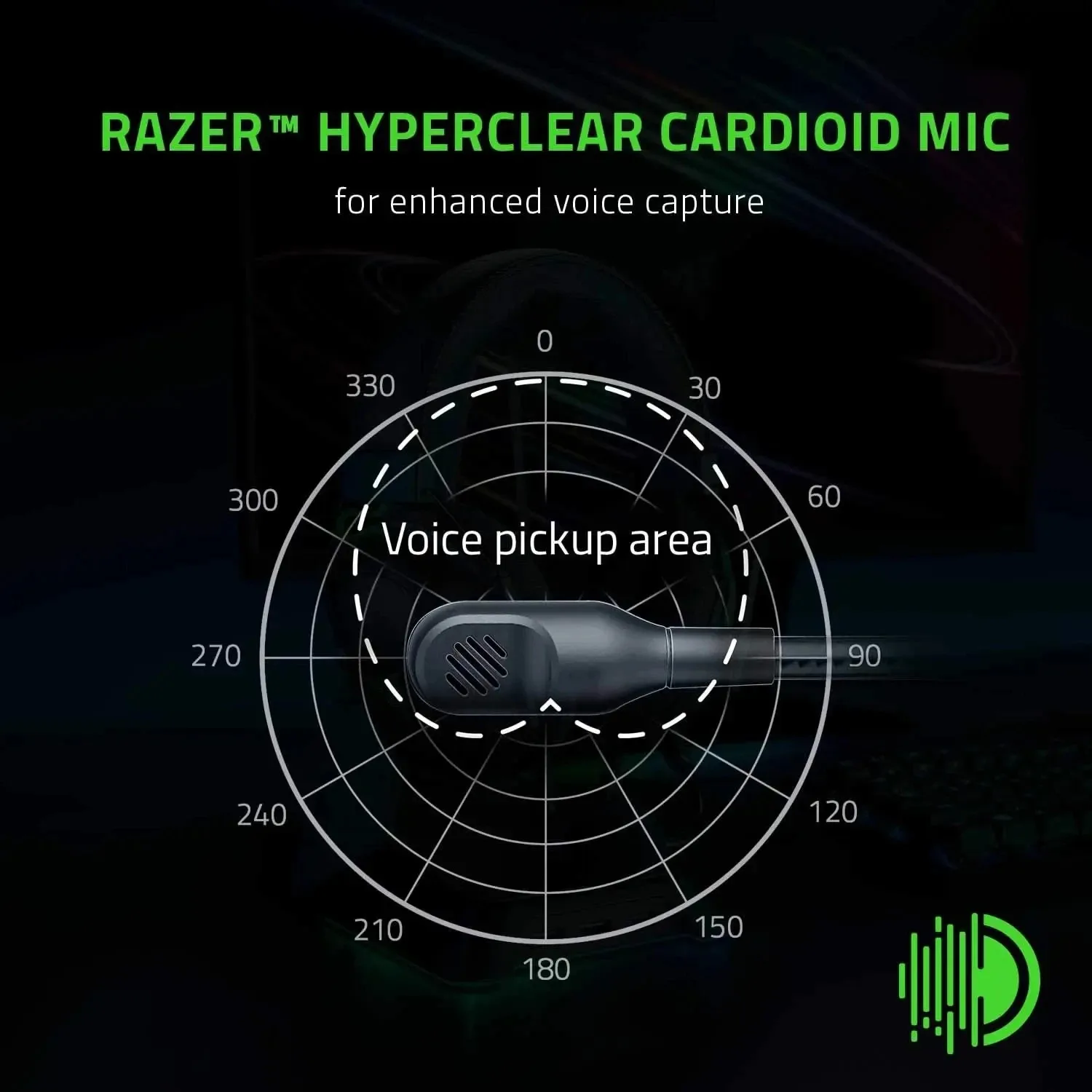 Razer BlackShark V2 X Wired Esports Headset Advanced Passive Noise Cancellation, 7.1 Surround Sound, Hyperclear Cardioid Mic - Image 3