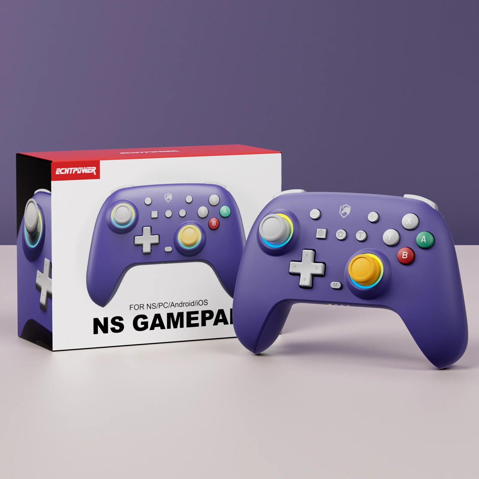 ECHTPower Wireless Switch Pro Controller for Nintendo Switch2/Switch Lite/Switch OLED - Gamepad Joystick